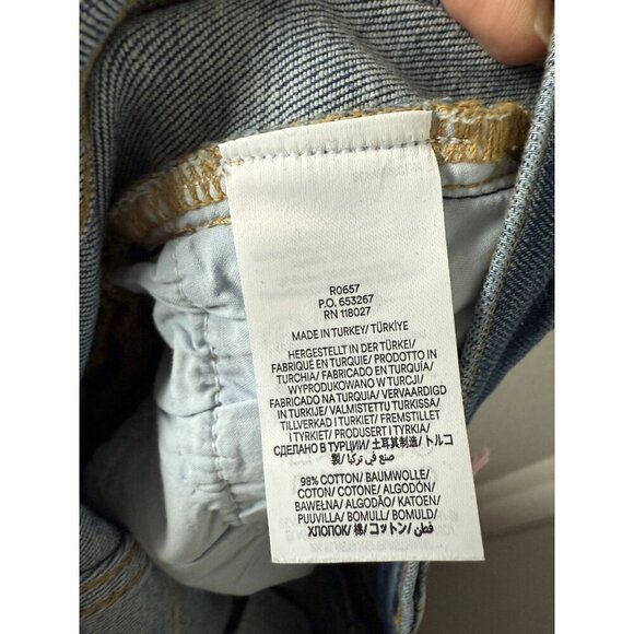 Boden High Rise Wide Leg Jeans Mid Vintage Wash Denim Boho Baggy NWT 32L - Picture 10 of 11